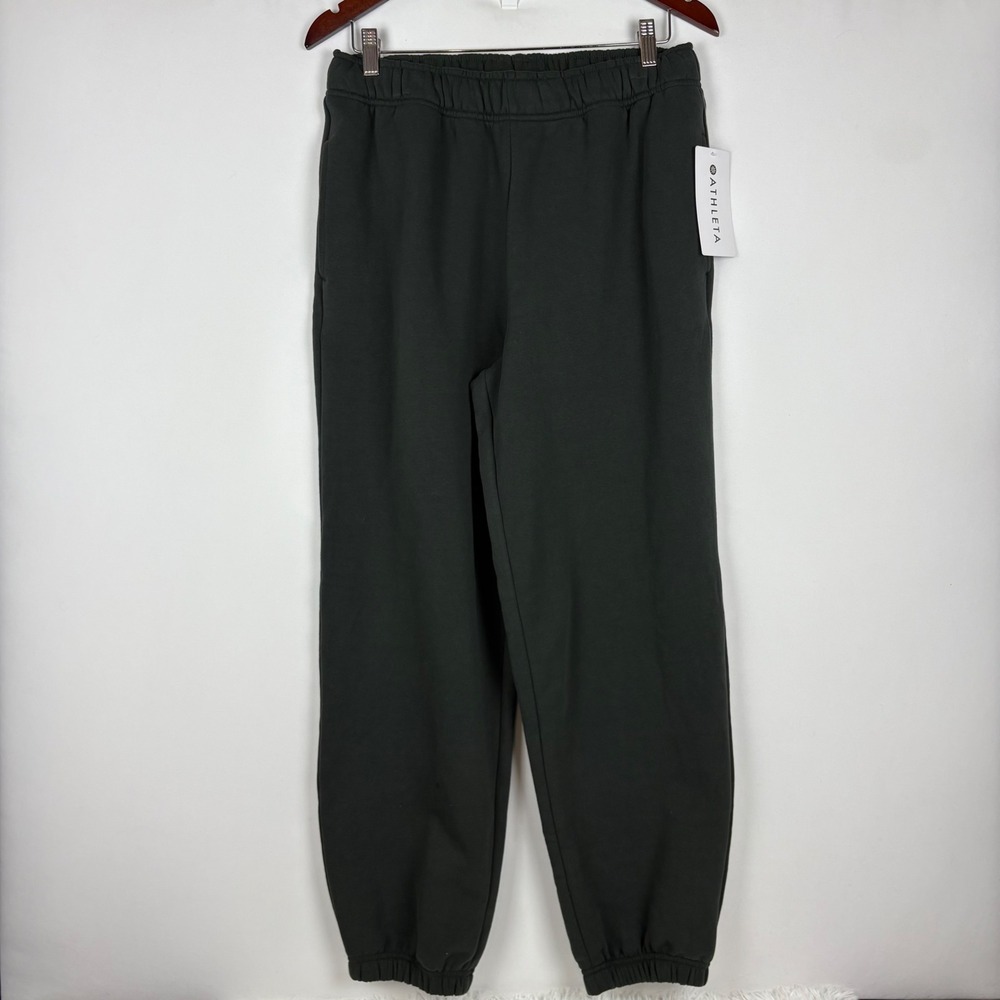 NWT Athleta Forever Fleece Jogger All Around Stretch Sweatpants
